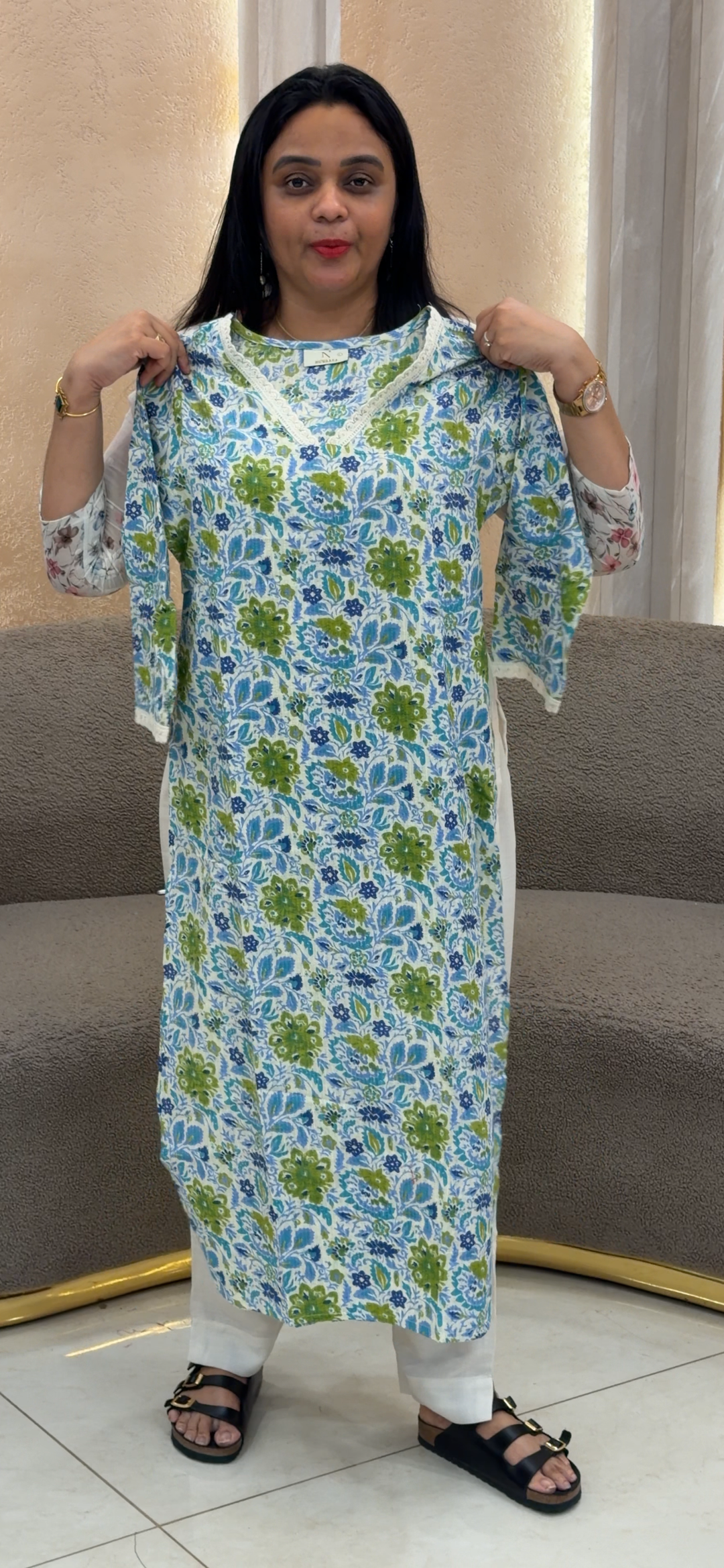 COTTON LONG ALINE TOPS - NUWA - 2320