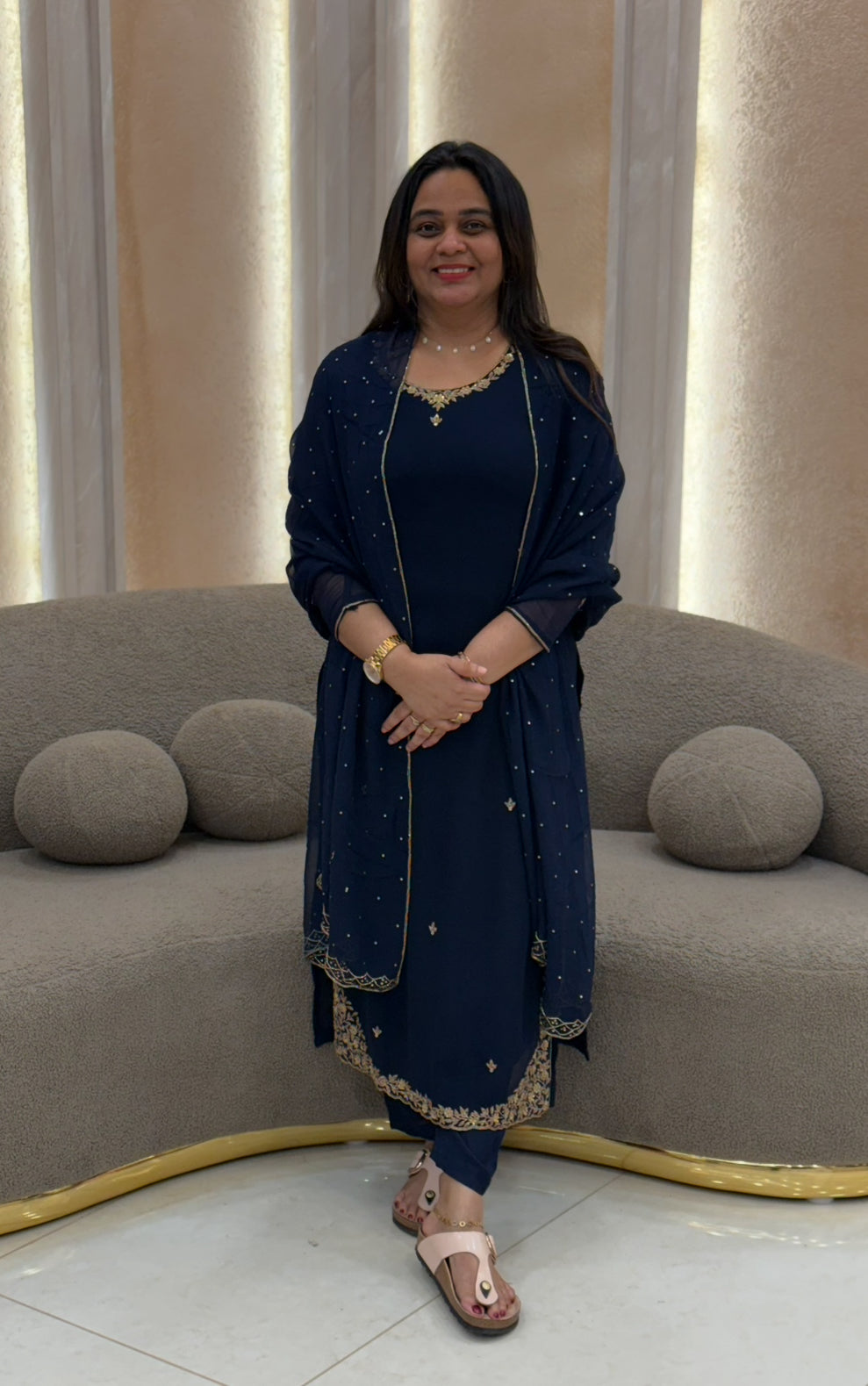 PARTY WEAR TOP, BOTTOM AND DUPATTA - NUWA-022