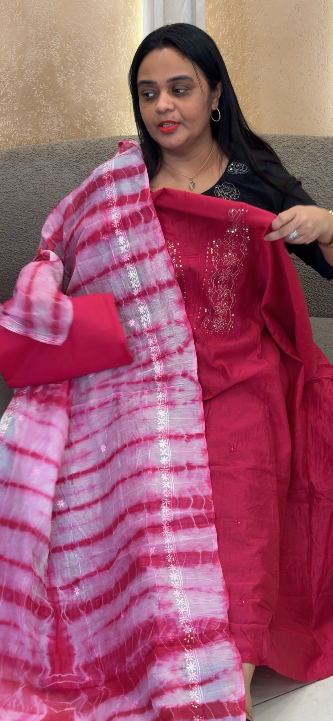MALAI CHANDERI UNSTITCHED SALWAR SUITS - NUWA - 2128