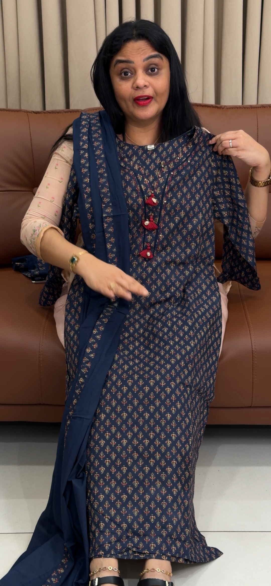 COTTON TOP, BOTTOM AND DUPATTA - NUWA - 1819