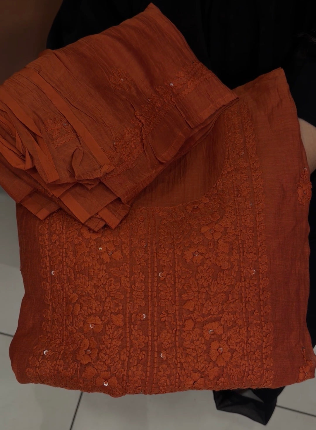 LUCKNOWI CHIKANKARI UNSTITCHED SALWAR SUITS - NUWA-1343
