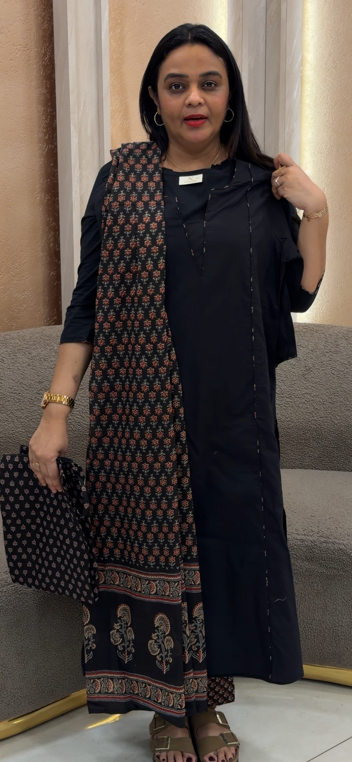 COTTON TOP, BOTTOM AND DUPATTA - NUWA - 1106