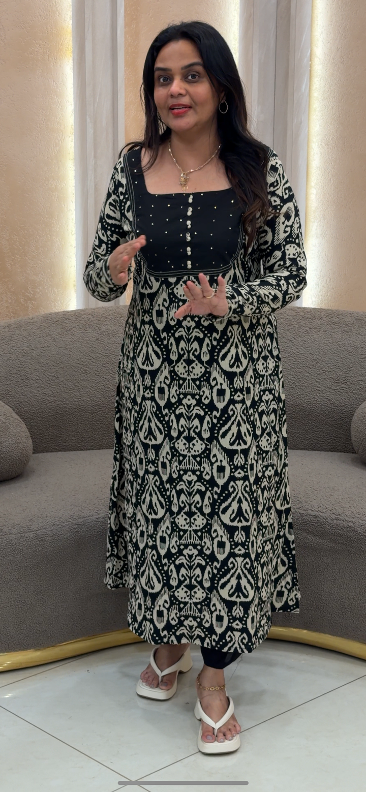 PRINTED COTTON ALINE TOPS - NUWA - 500