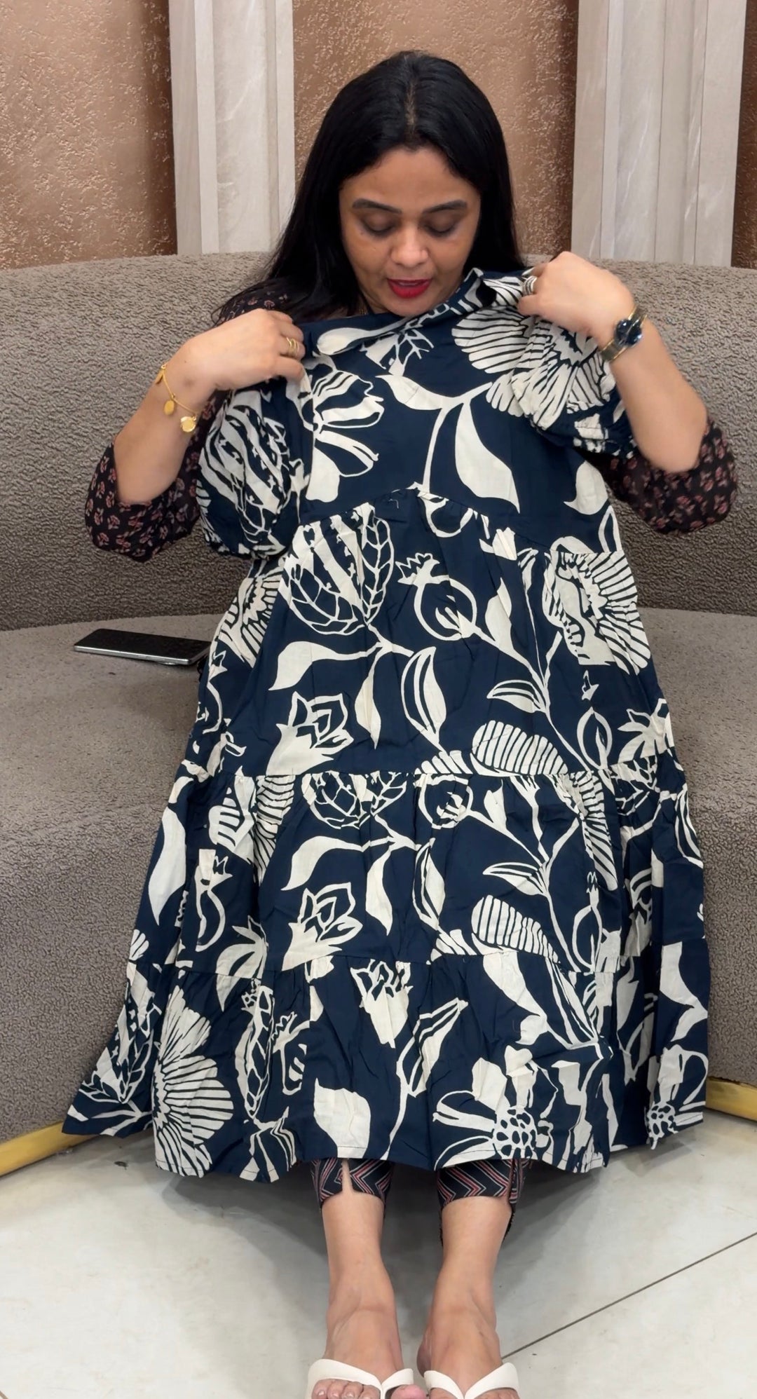 PRINTED TUNIC TOPS - NUWA-2343