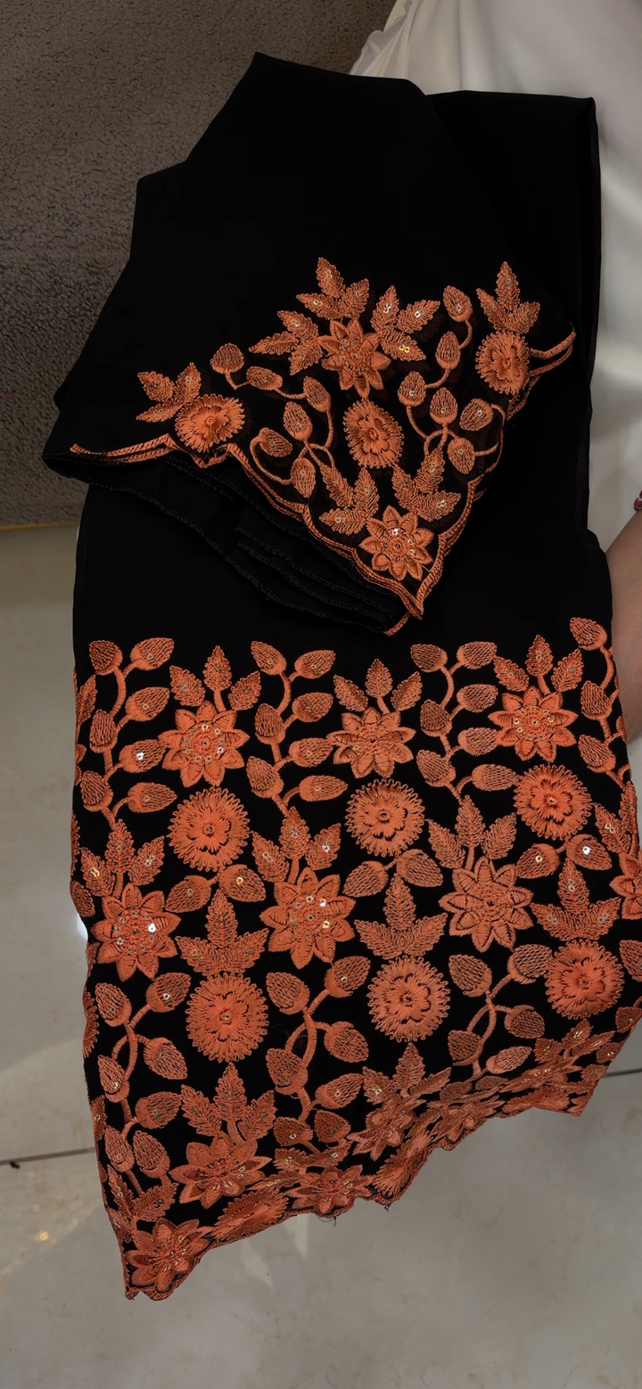 FAUX GEORGETTE UNSTITCHED SALWAR SUITS - NUWA - 1756