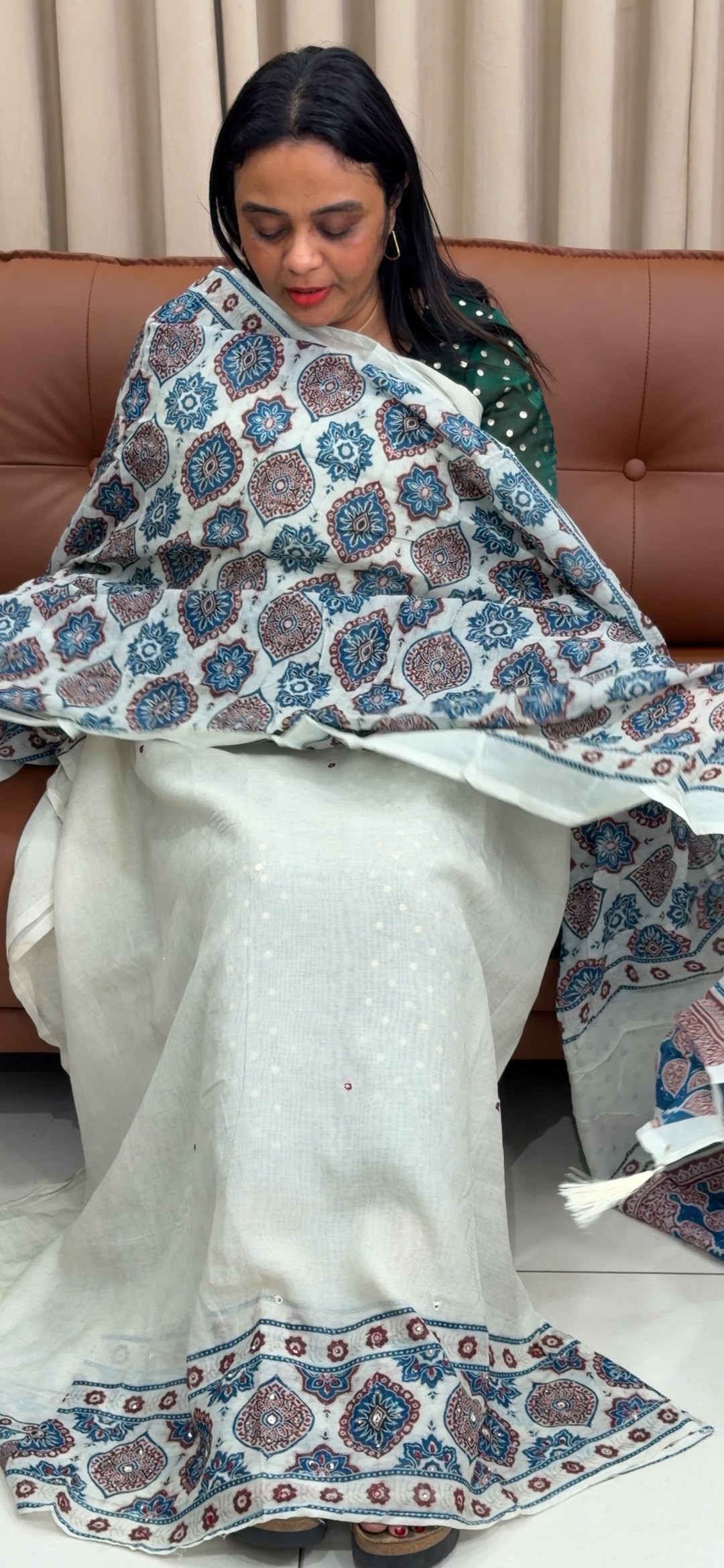 MUL CHANDERIU UNSTITCHED SALWAR SUITS - NUWA - 1443