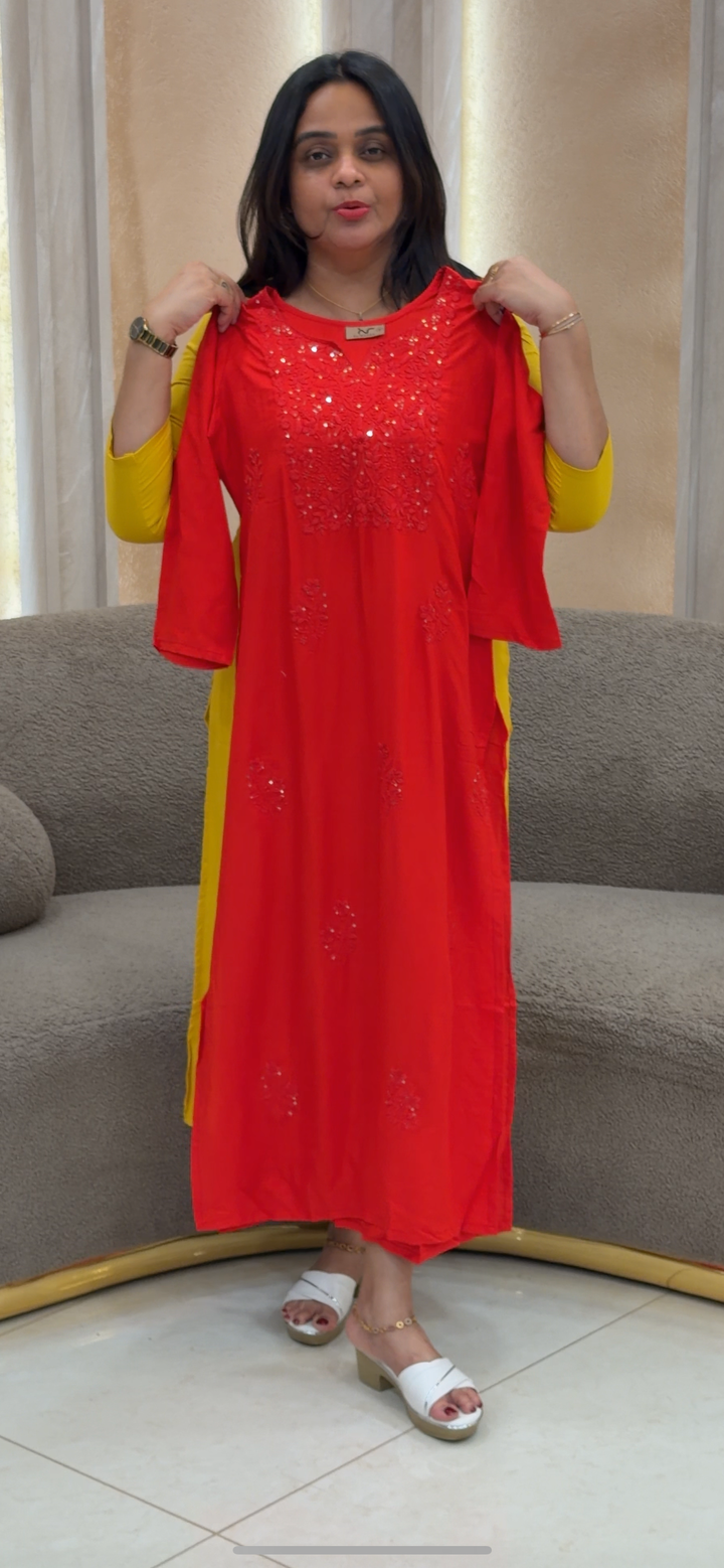 LUCKNOWI CHIKANKARI TOPS - NUWA - 136