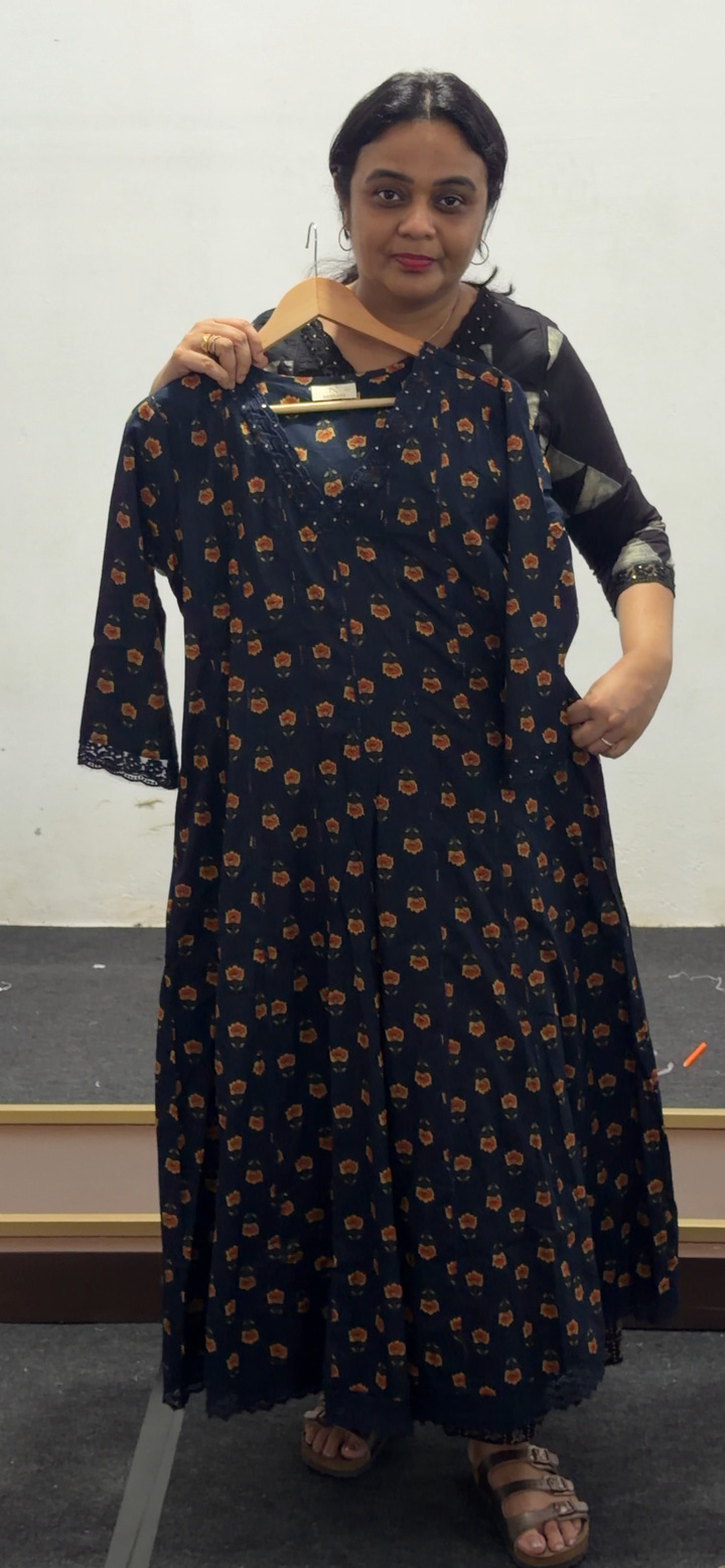 COTTON ANARKALI TOPS - NUWA - 2522
