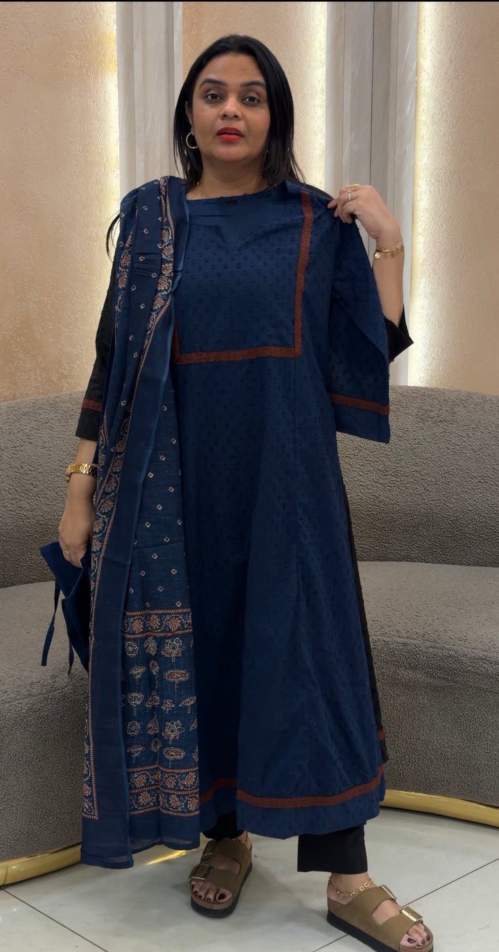 COTTON TOP,BOTOM AND DUPATTA - NUWA-1099