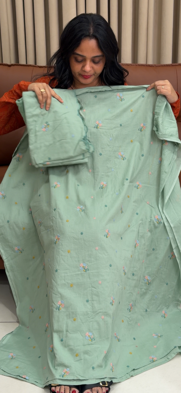 MUL MUL COTTON UNSTITCHED SALWAR SUITS - NUWA - 1791