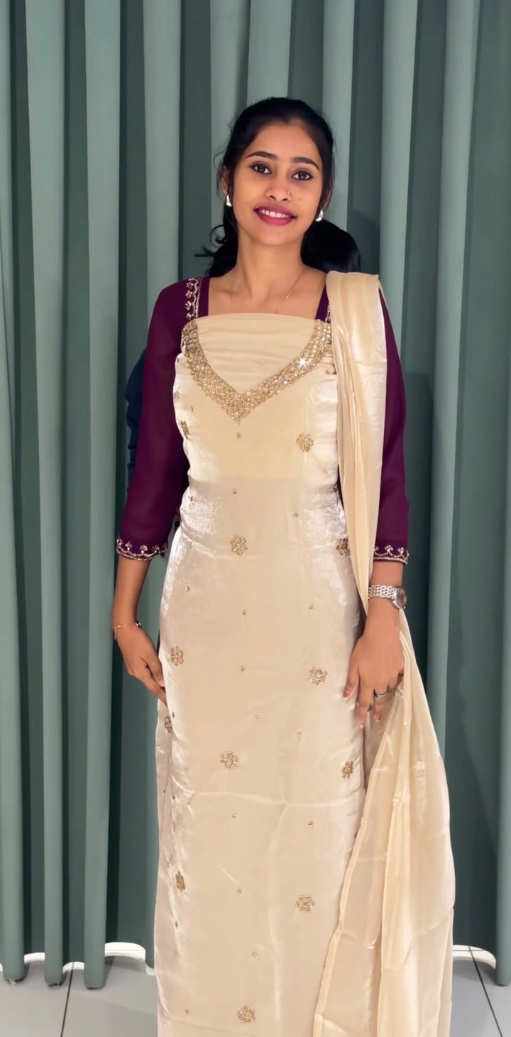 SEMI PARTY WEAR UNSTITCHED SALWAR SUITS - NUWA-2469