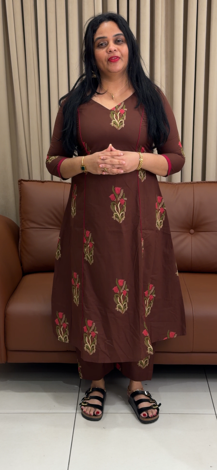 IN-HOUSE PRINTED COTTON ALINE TOP AND BOTTOM - NUWA - 1825