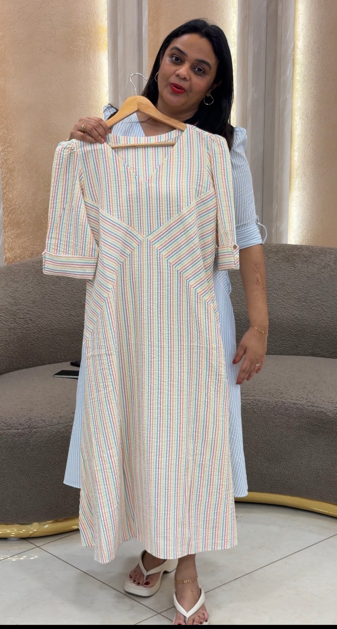 IN-HOUSE HANDLOOM COTTON FROCKS - NUWA-1304