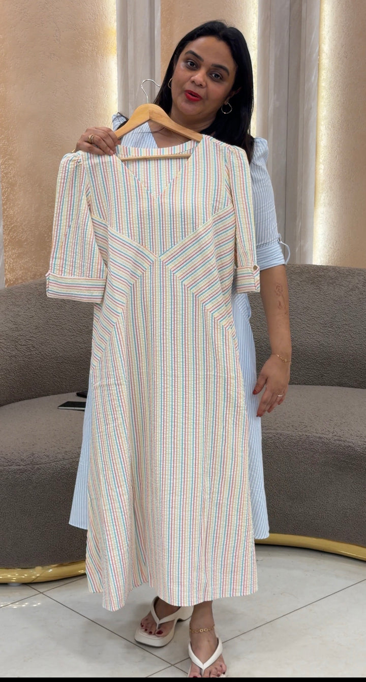 IN-HOUSE HANDLOOM COTTON FROCKS - NUWA-1304