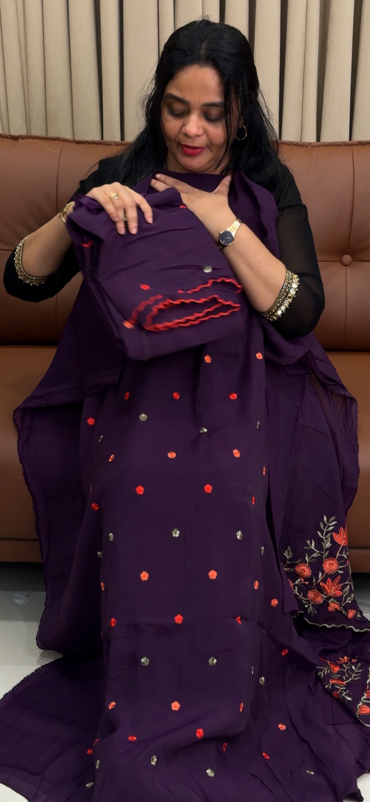 SOFT MUL UNSTITCHED SALWAR SUITS - NUWA - 1859