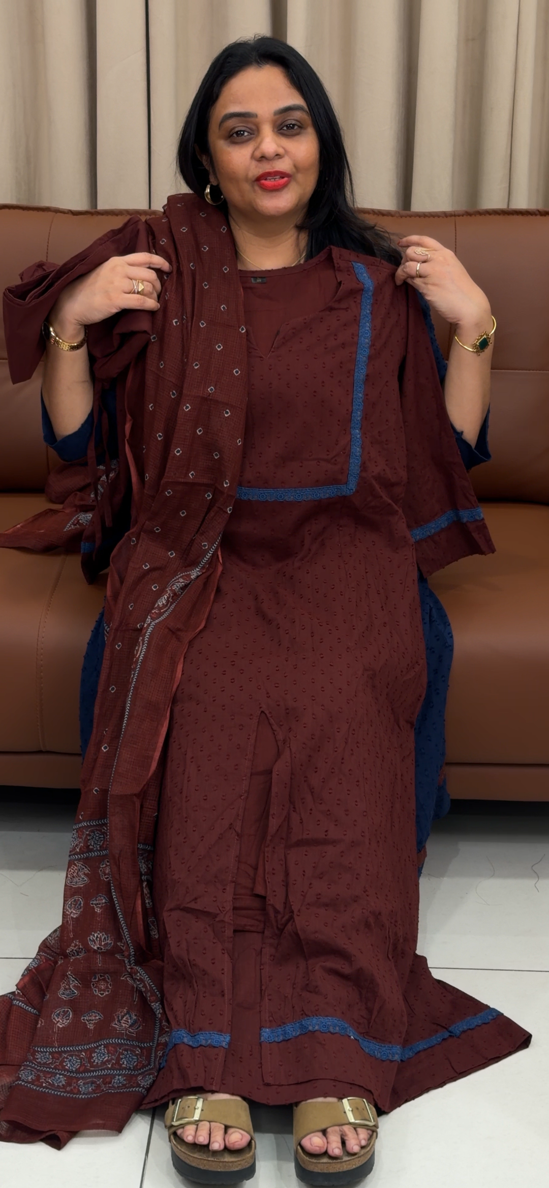 COTTON TOP, BOTTOM AND DUPATTA  - NUWA - 1385