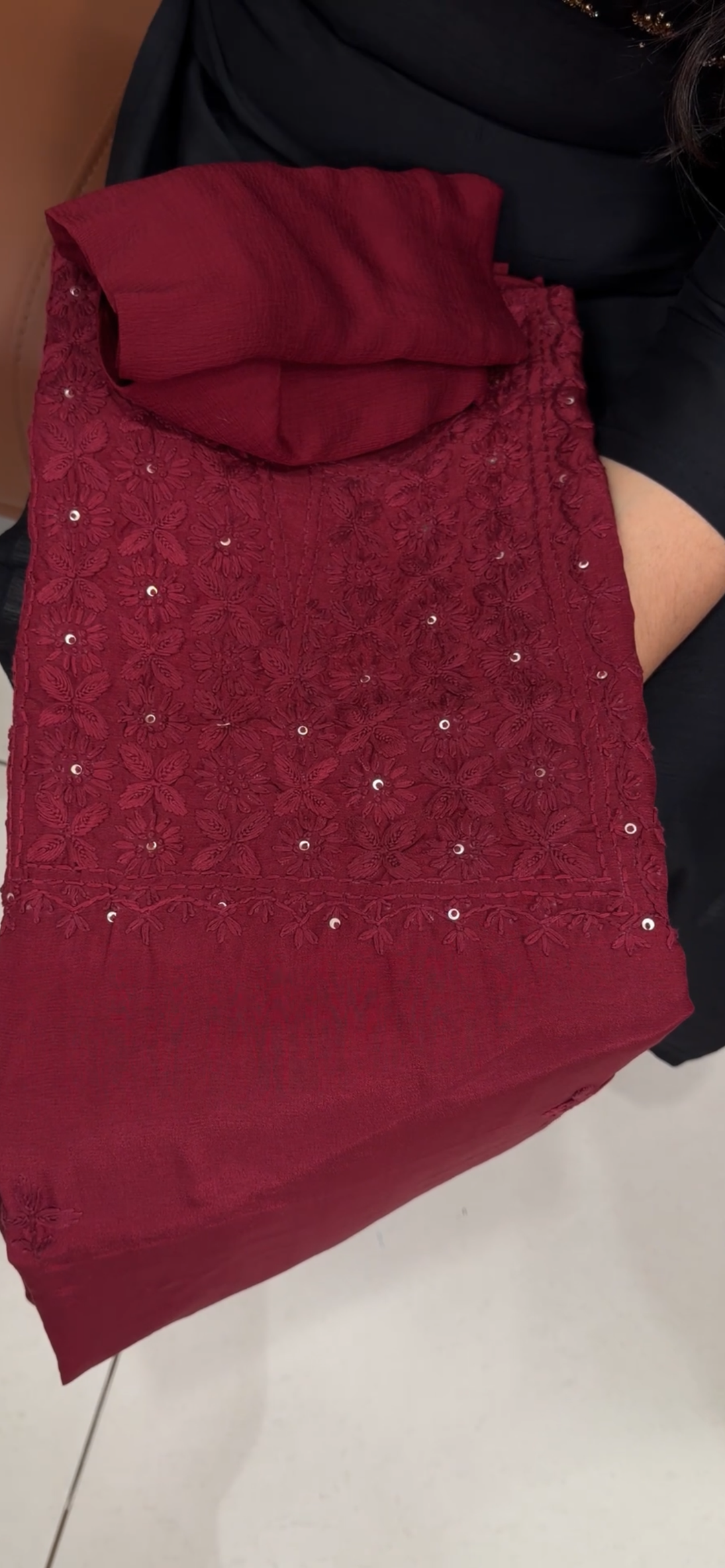 LUCKNOWI CHIKANKARI UNSTITCHED SALWAR SUITS - NUWA - 1393