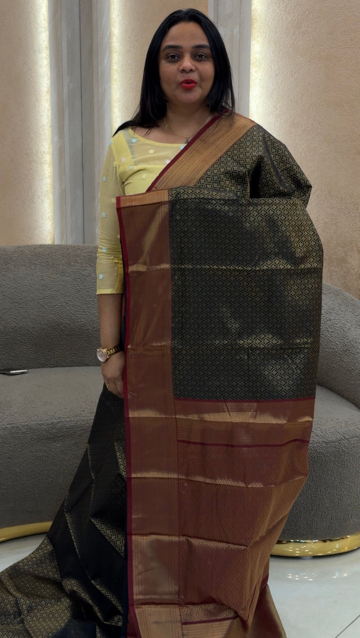 SEMI BROCADE SAREES - NUWA-877