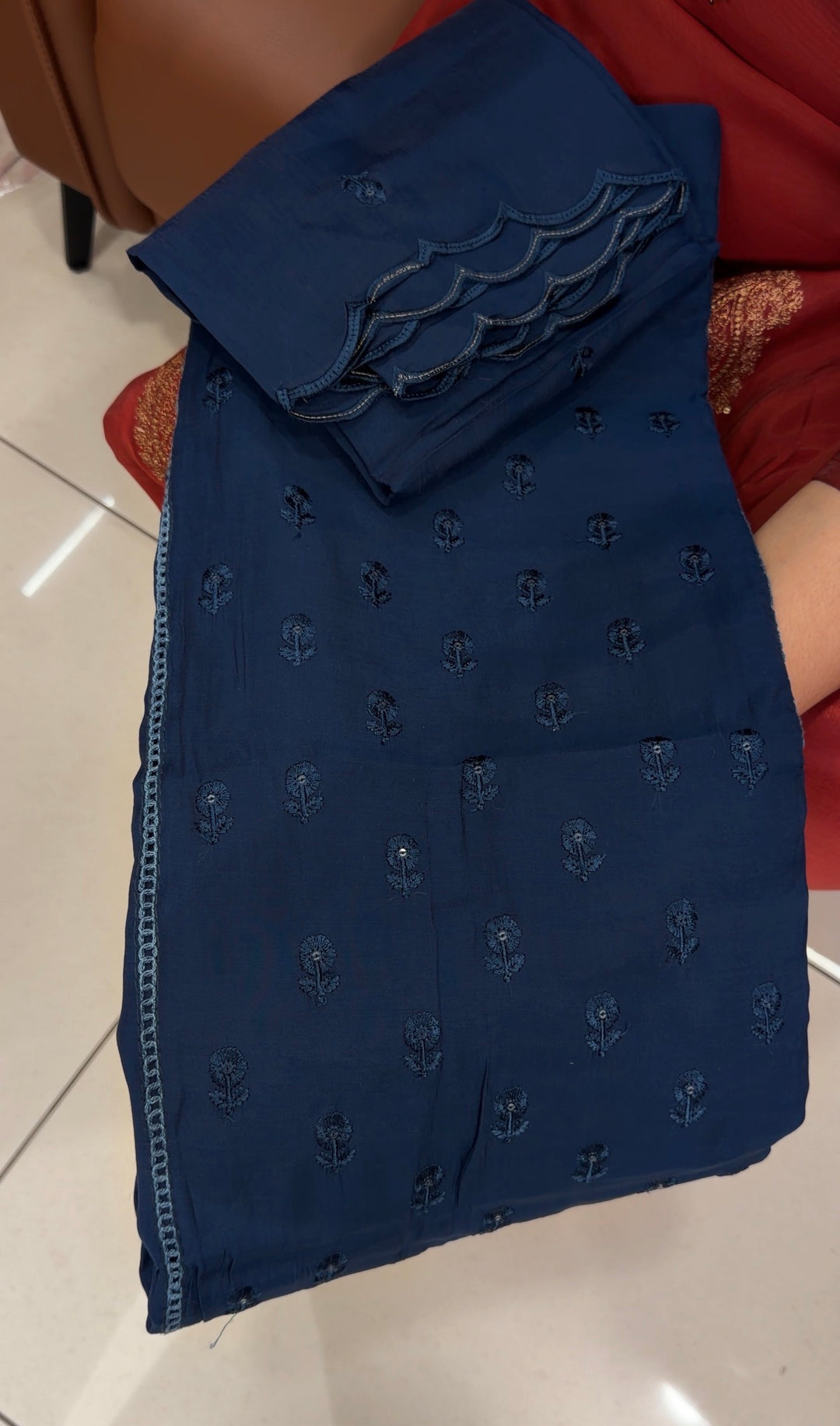 MALAI CHANDERI UNSTITCHED SALWAR SUITS - NUWA-1841