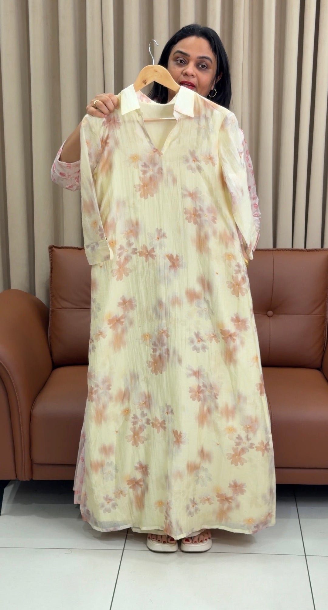 IN-HOUSE PRINTED ALINE TOPS - NUWA-1513