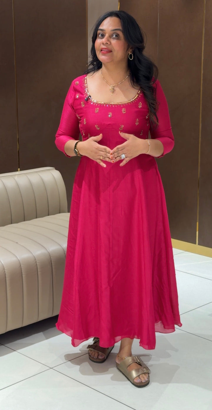 SEMI RAW SILK ALINE TOPS -NUWA-529