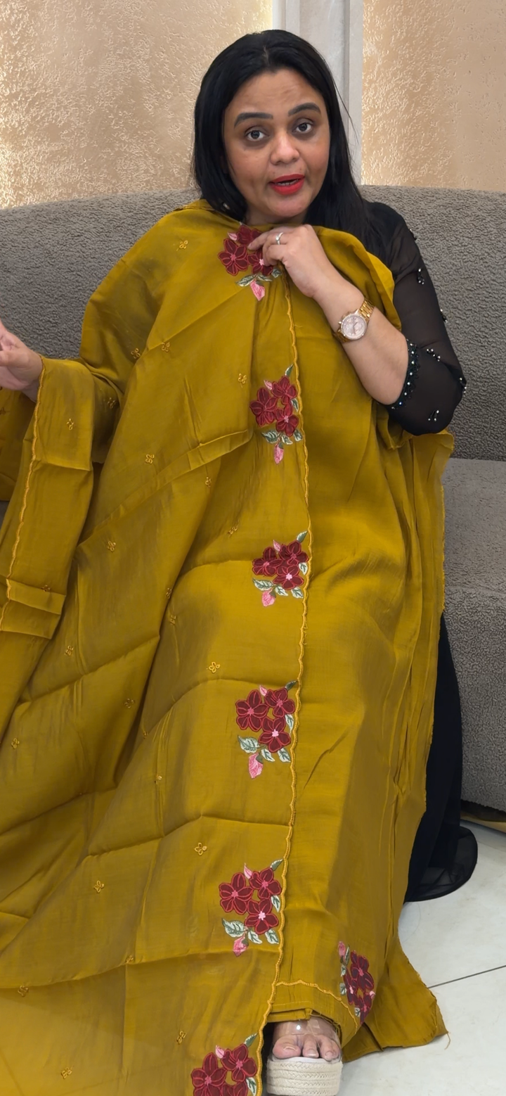 MUL CHANDERI UNSTITCHED SALWAR SUITS - NUWA - 2276