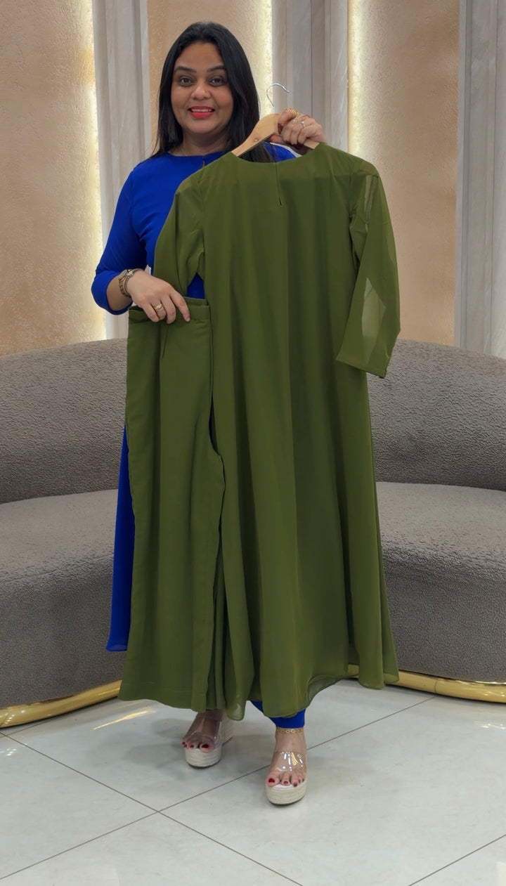GEORGETTE ALINE CO-ODS SETS WITH SLEEVES  - NUWA - 1217