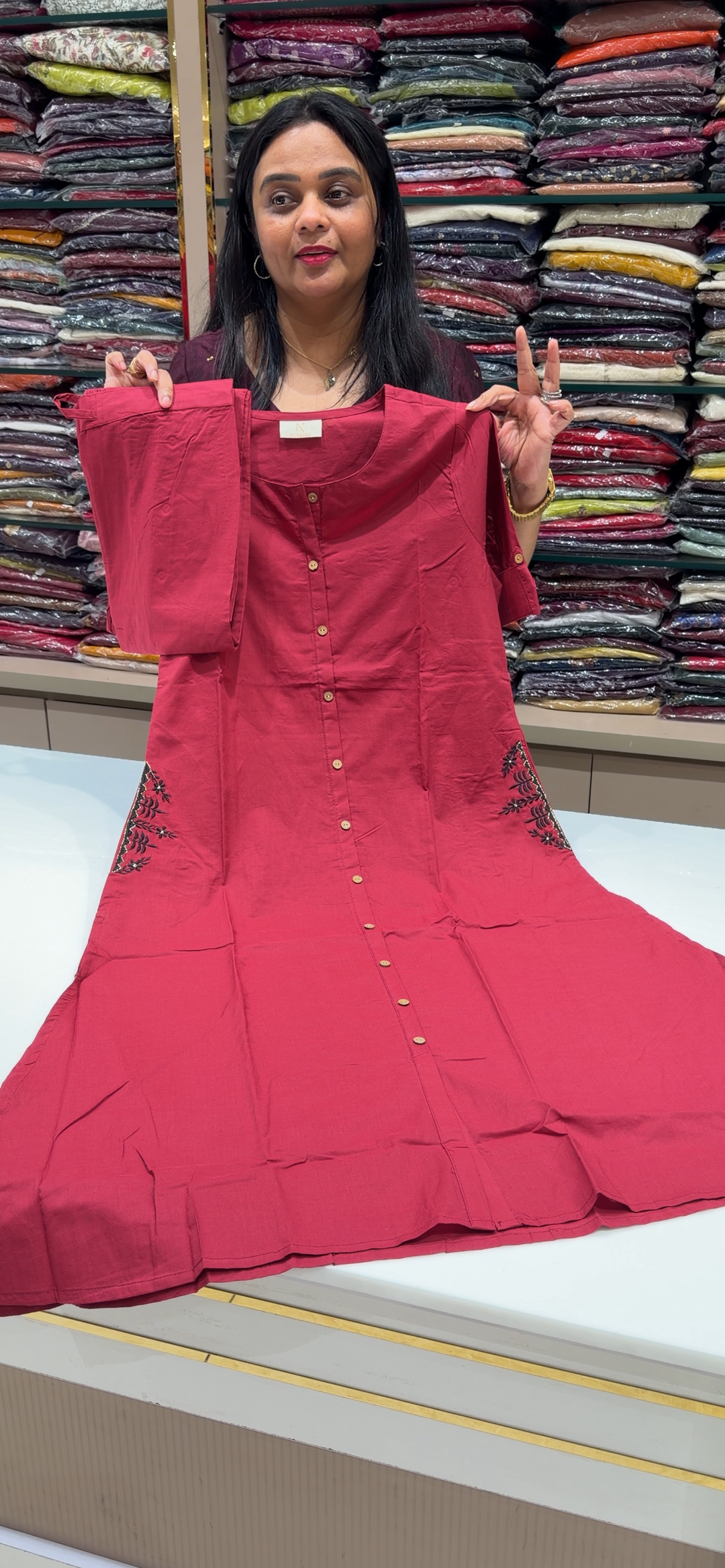 PRINTED COTTON CO-ORDS SETS - NUWA - 2162