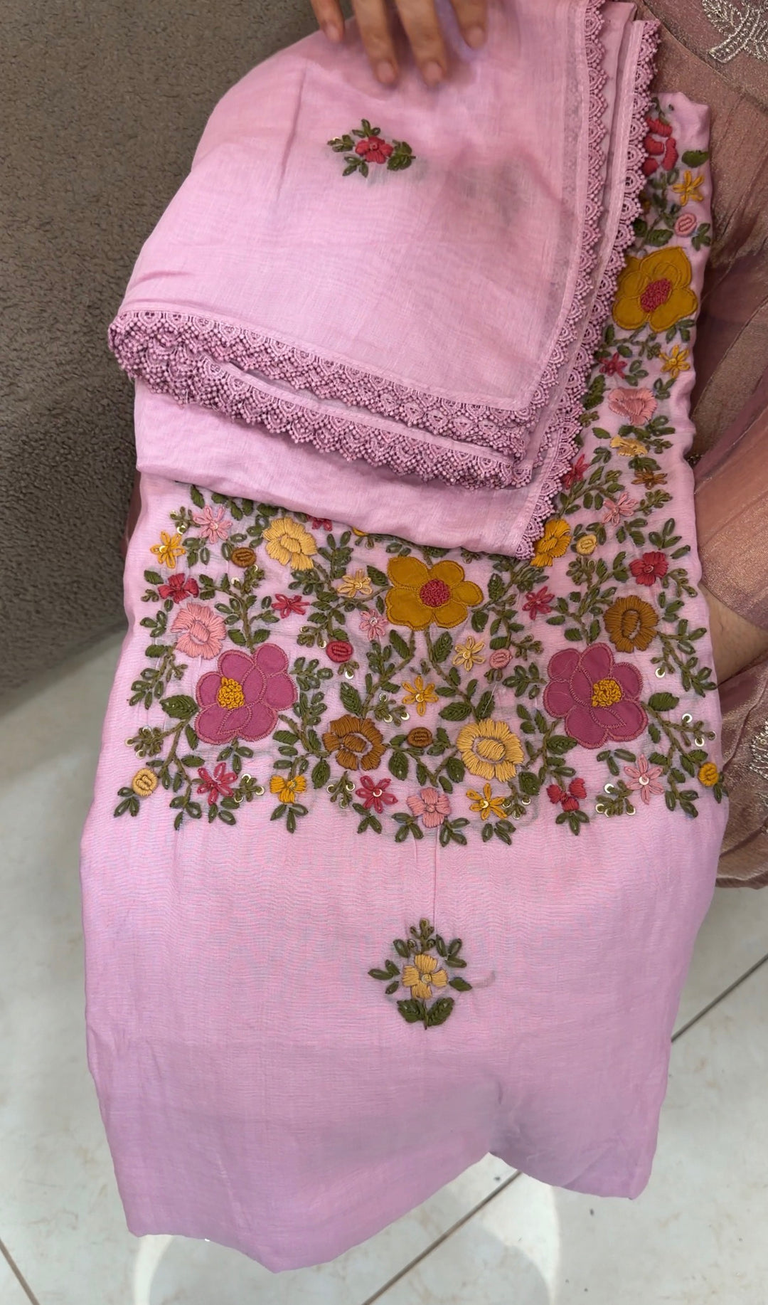 MALAI CHANDERI UNSTITCHED SALWAR SUITS - NUWA-1644
