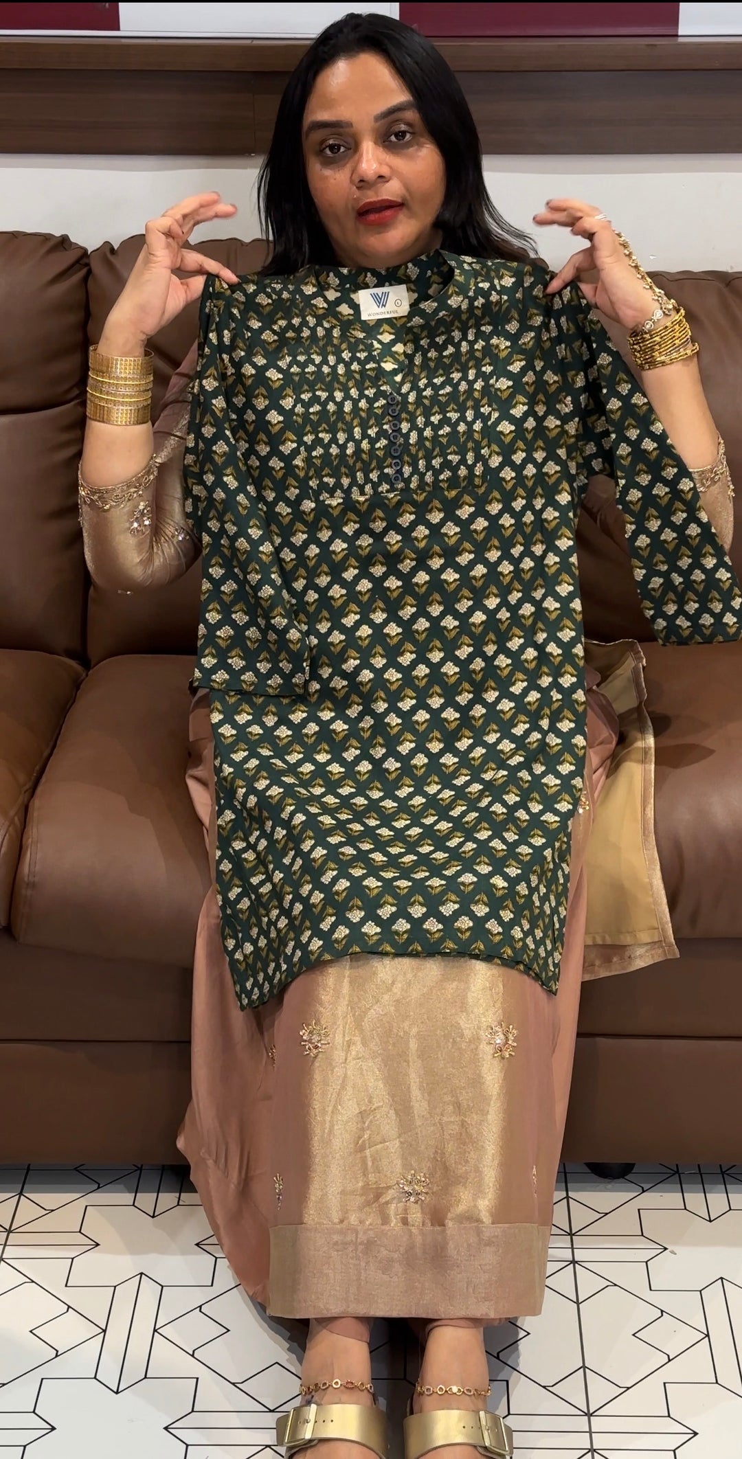 PRINTED  SHORT TOPS - NUWA-738