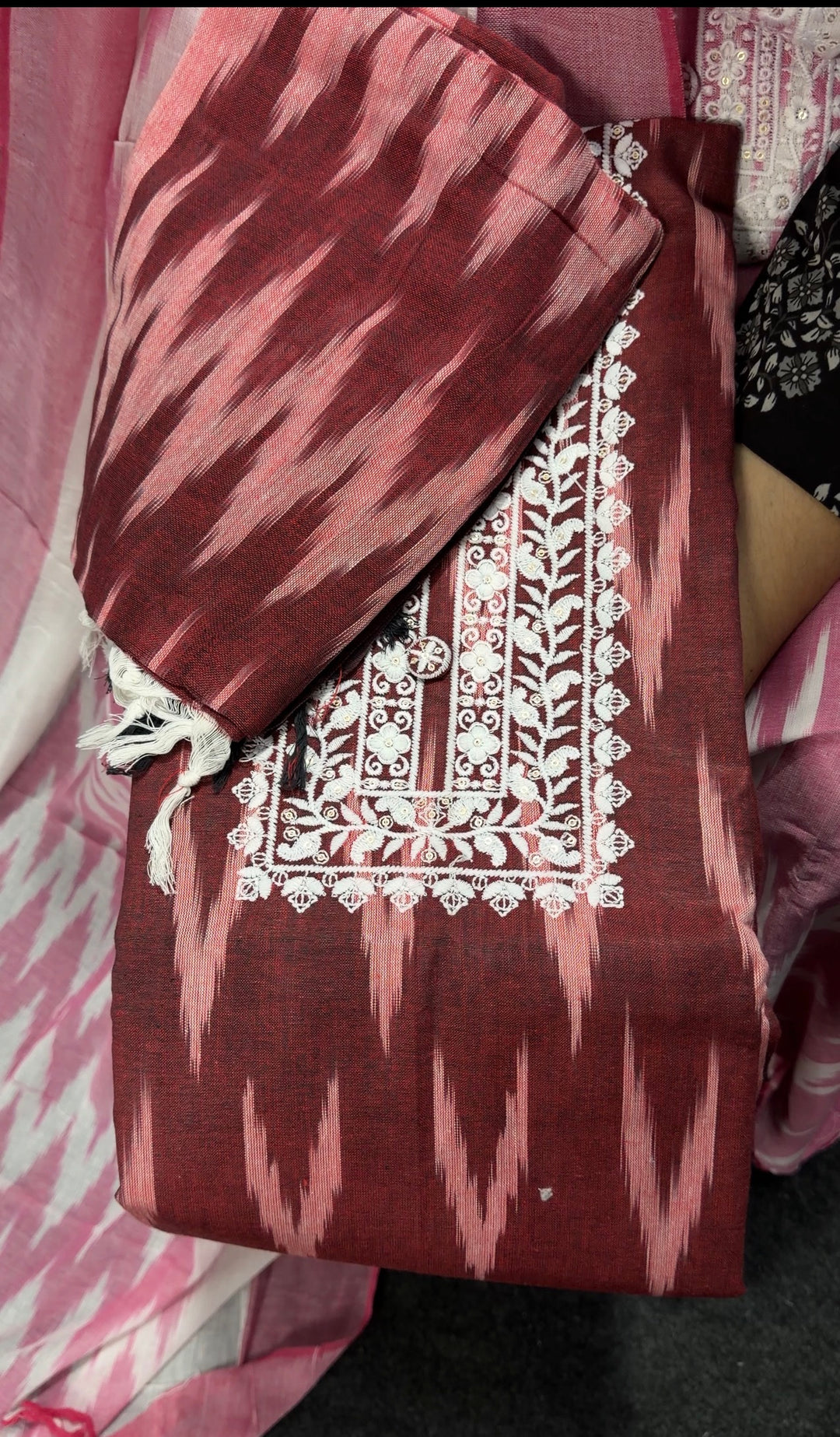 IKAT PRINTED UNSTITCHED SALWAR SUITS - NUWA - 2538