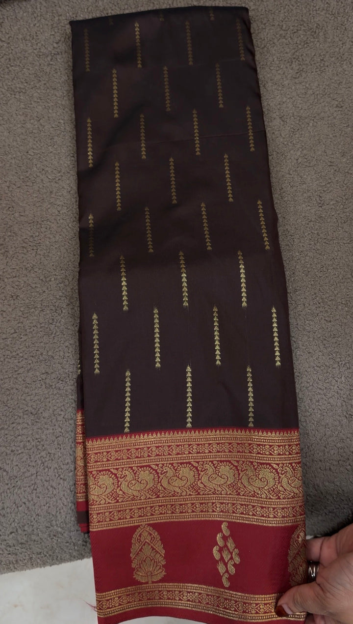 SEMI KANCHIPURAM SILK SAREES - NUWA- 850