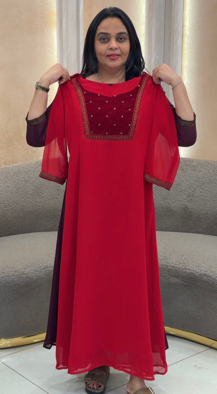 GEORGETTE ALINE TOPS - NUWA-1056