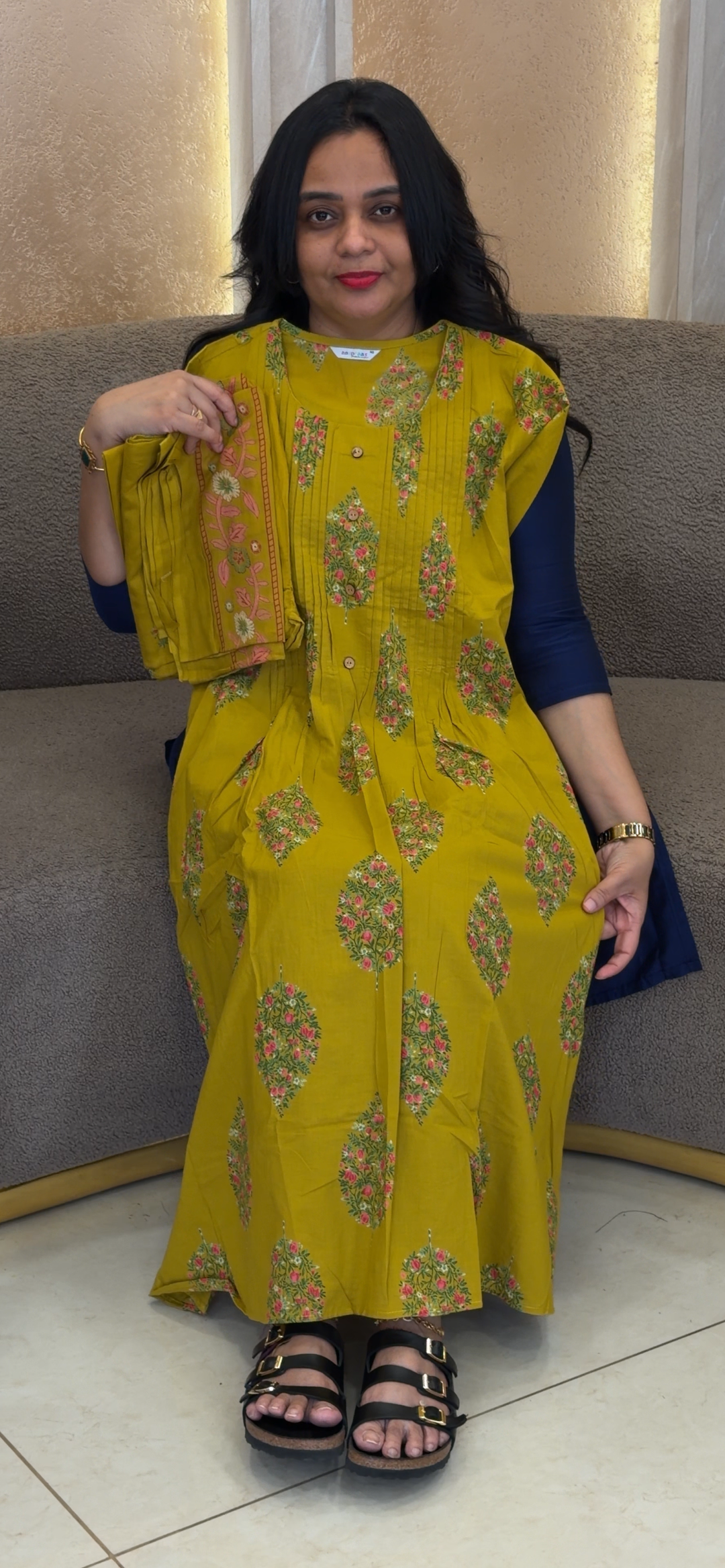 COTTON TOP, BOTTOM AND DUPATTA - NUWA - 2053
