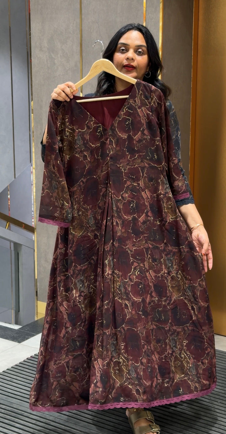 PRINTED ALINE TOPS - NUWA-530