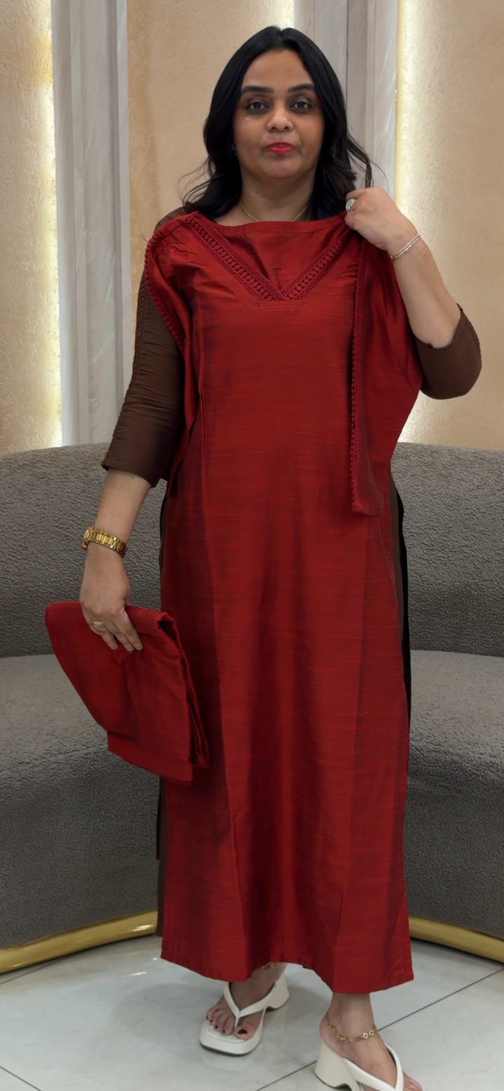 SLUB SILK TOP AND BOTTOM - NUWA - 874