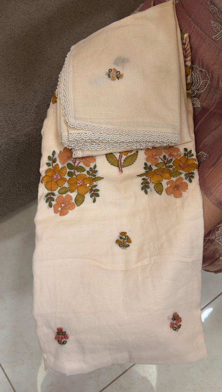 MALAI CHANDERI UNSTITCHED SALWAR SUITS - NUWA-1644