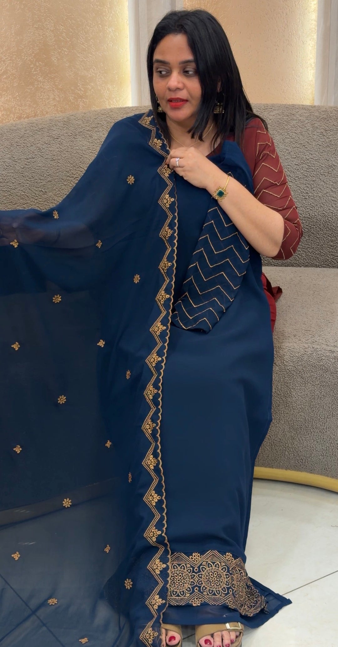 READY TO WEAR TOP,BOTTOM AND DUPATTA - NUWA-1459