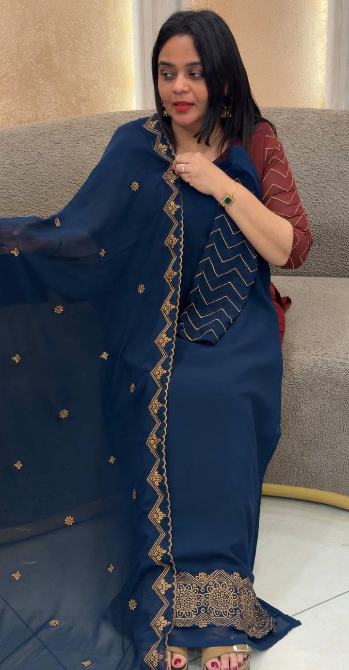 READY TO WEAR TOP,BOTTOM AND DUPATTA - NUWA-1459