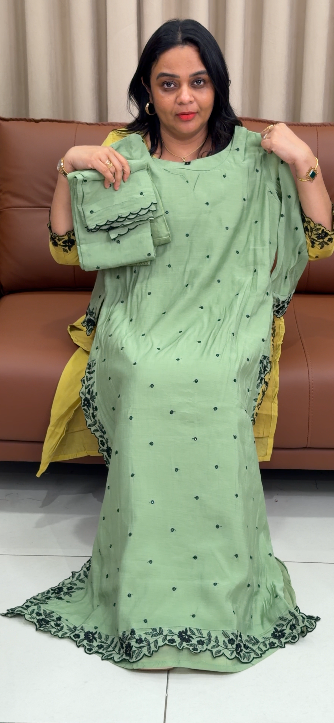 SOFT MUL CHANDERI TOP, BOTTOM AN DDUPATTA - NUWA - 1429