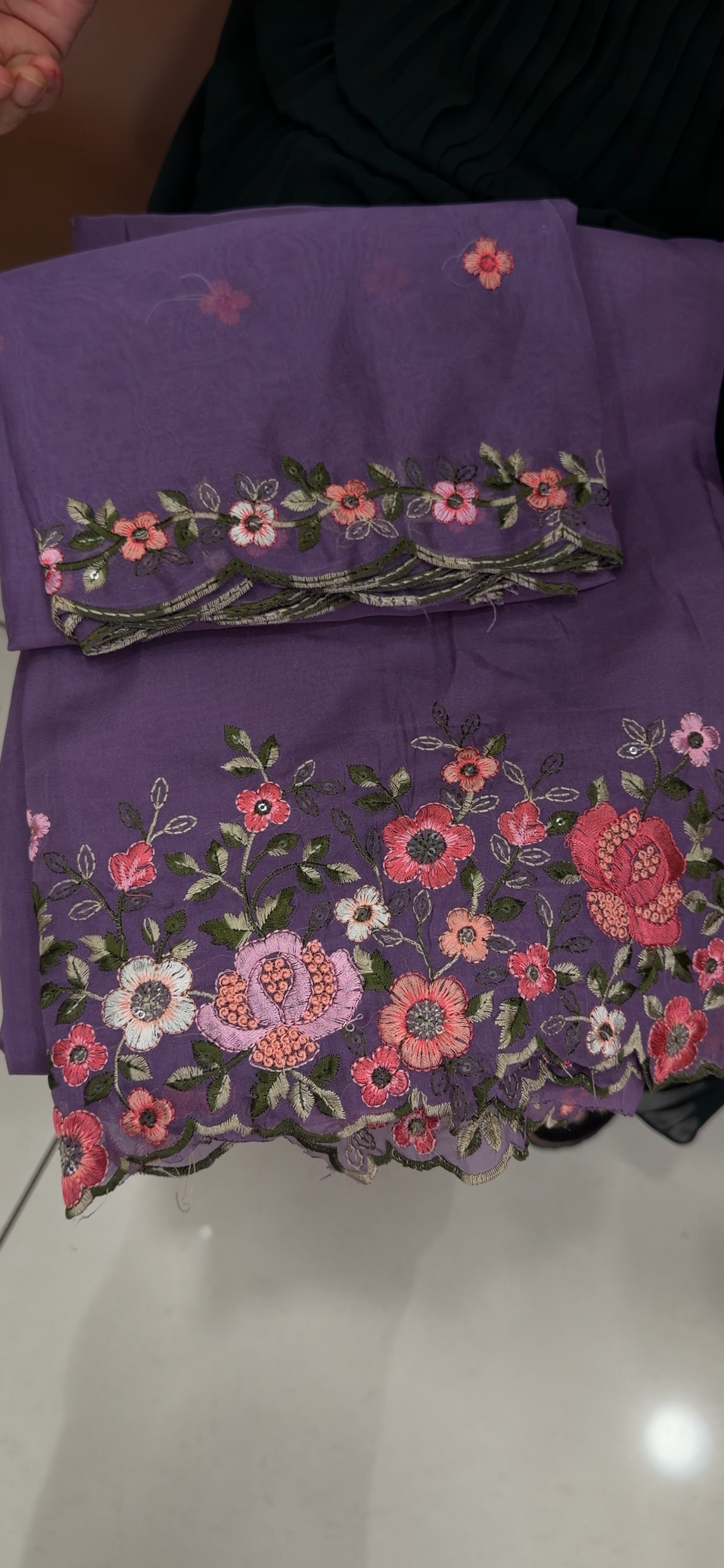 SOFT ORGANZA UNSTITCHED SALWAR SUITS - NUWA - 1892