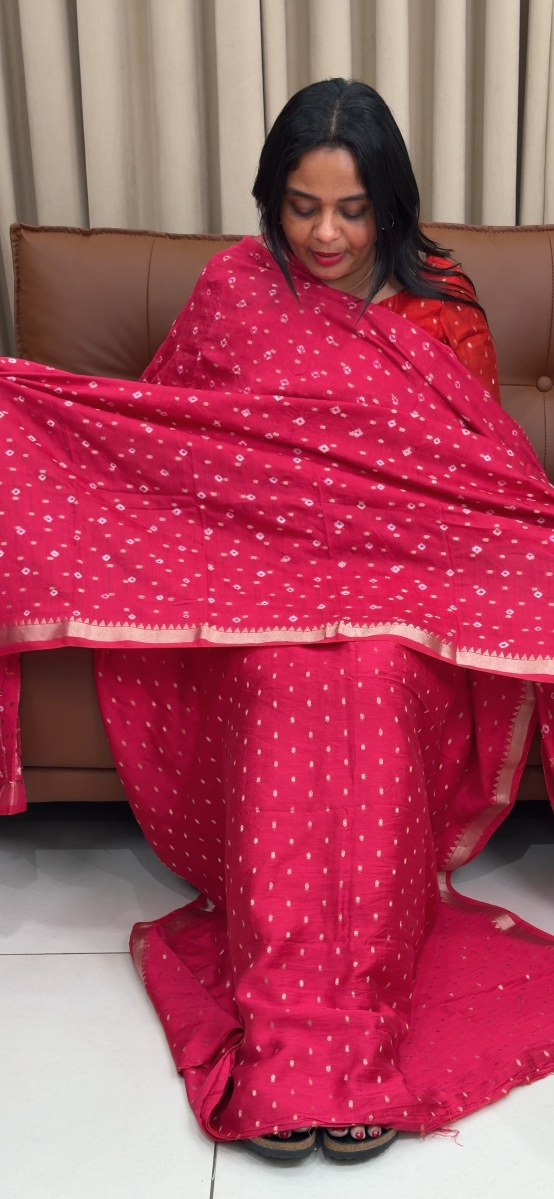 MUL CHANDERI UNSTITCEHD SALWAR SUITS - NUWA - 1712