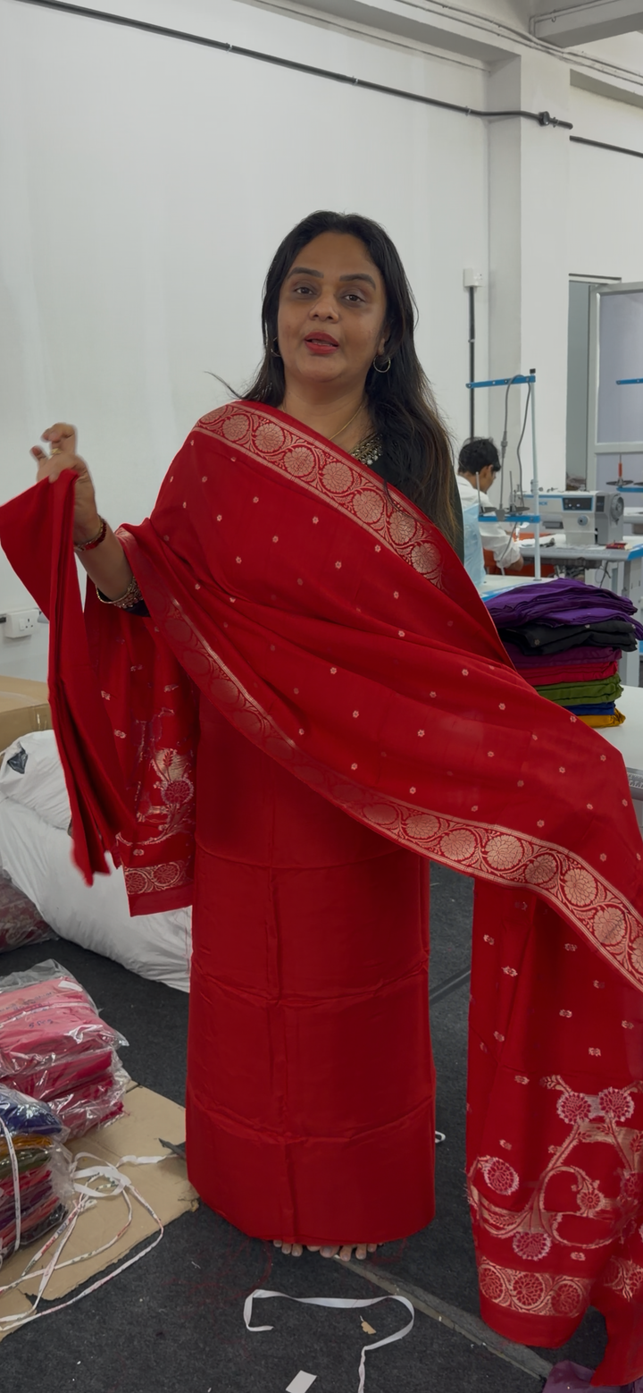 BANARASI UNSTITCHED SALWAR SUITS  - NUWA - 698