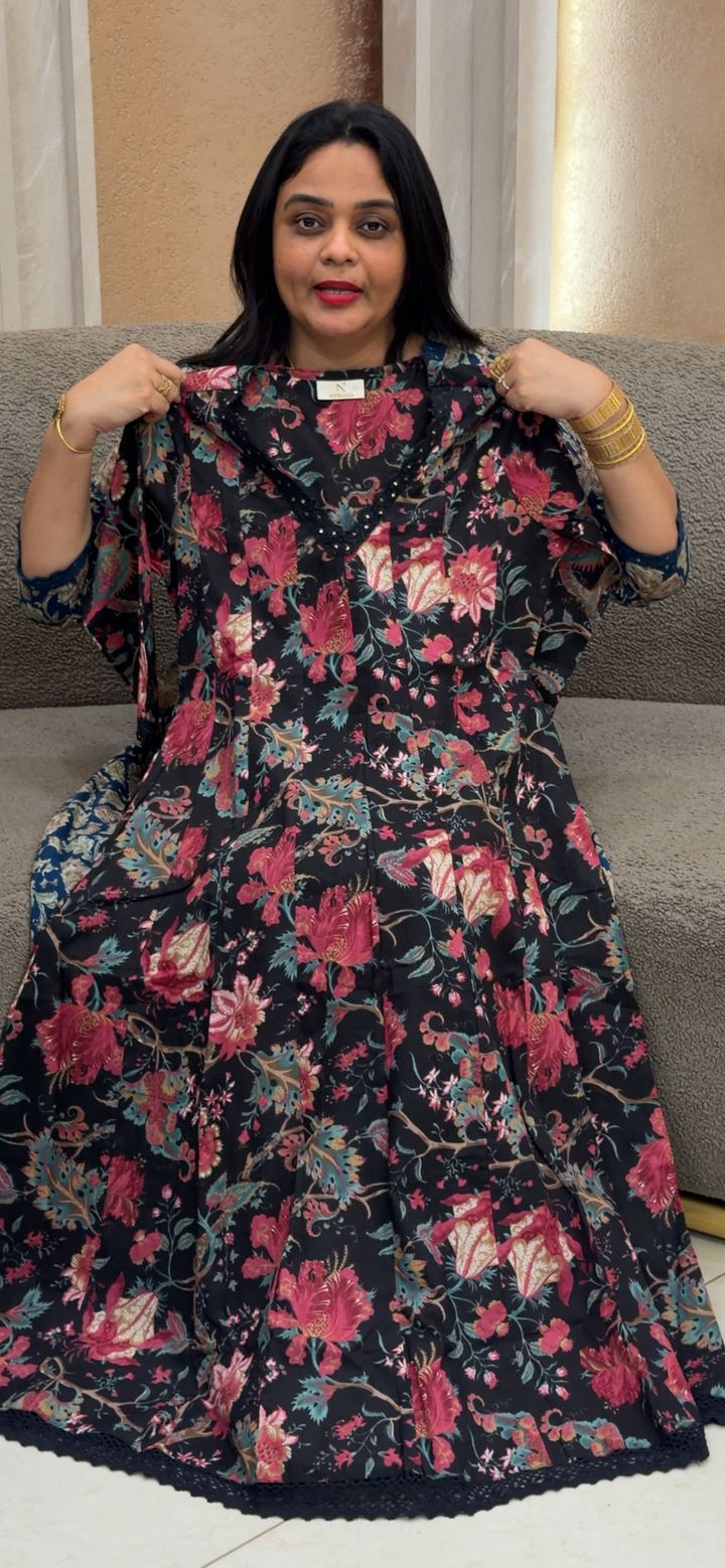 PRINTED ANARKALI TOPS - NUWA - 1622
