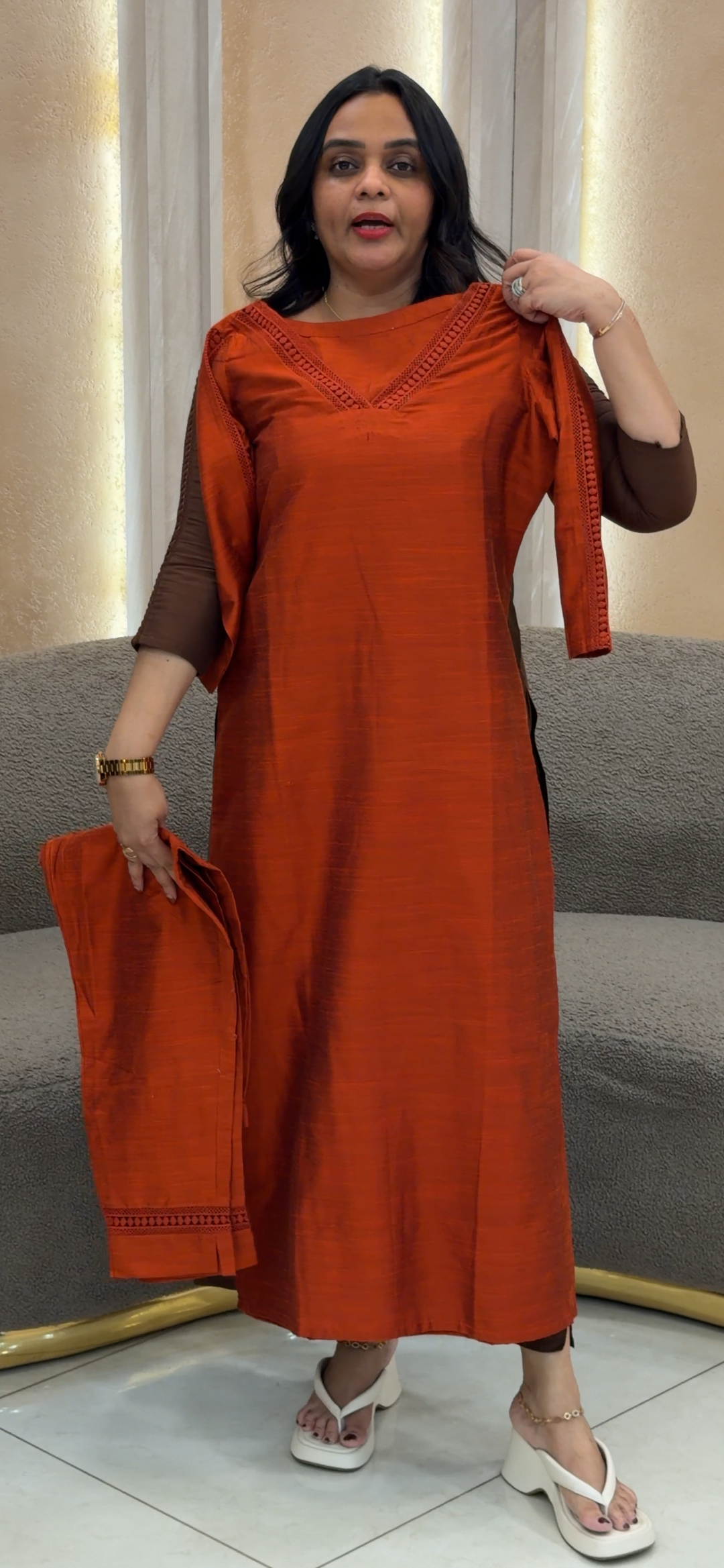 SLUB SILK TOP AND BOTTOM - NUWA - 874