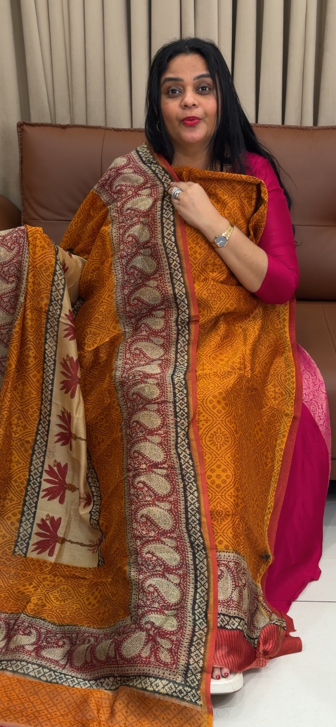 MAHESWARI SILK UNSTITCHED SALWAR SUITS - NUWA - 1873