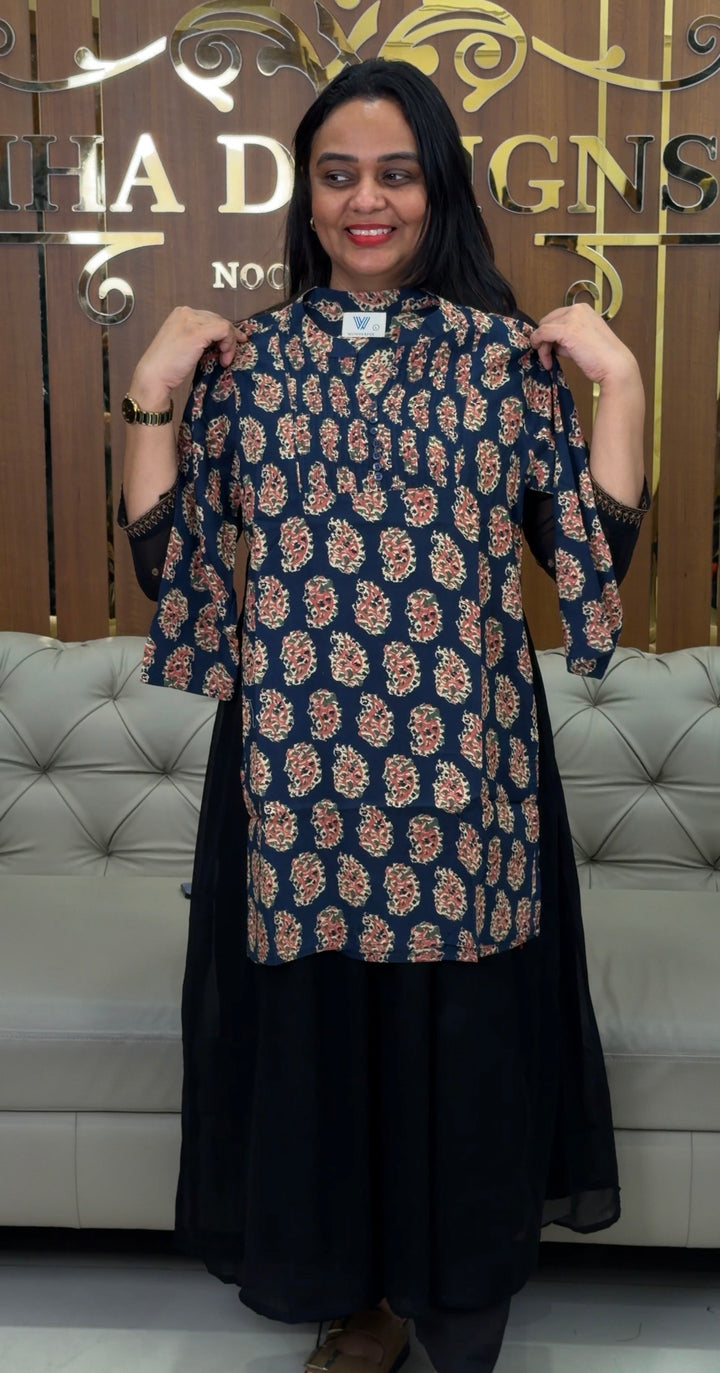 PRINTED COTTON TOPS - NUWA-1066