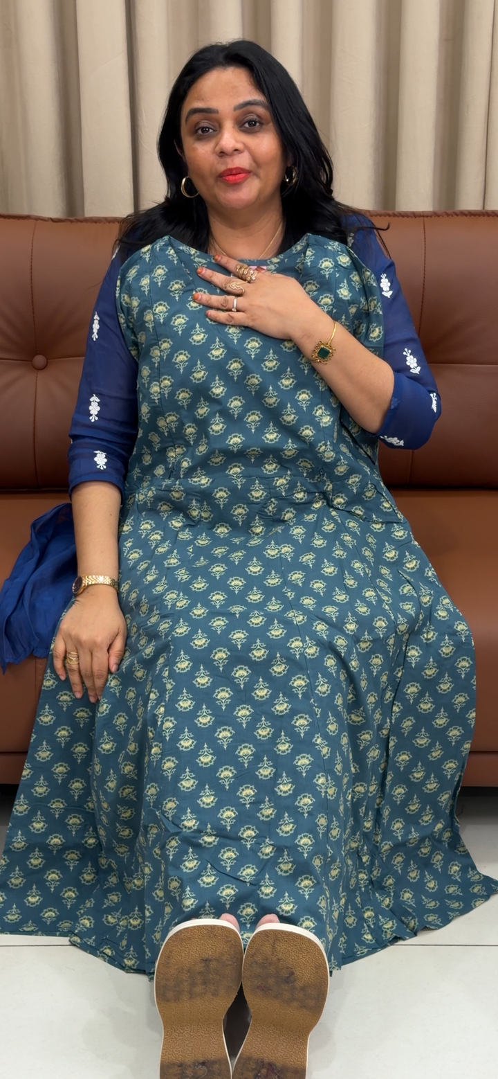 PRINTED ANARKALI TOPS - NUWA- 1426