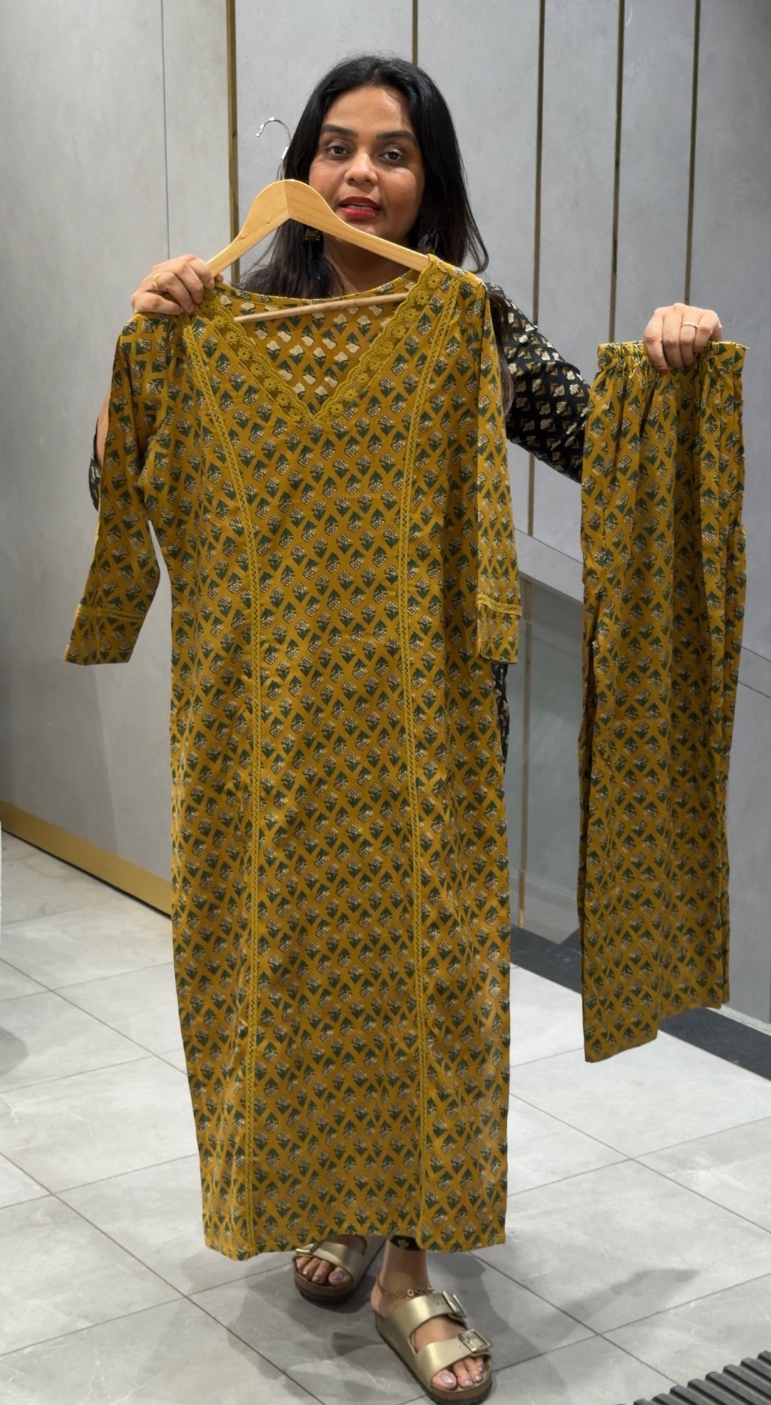 COTTON PRINTED TOP AND BOTTOM - NUWA-497