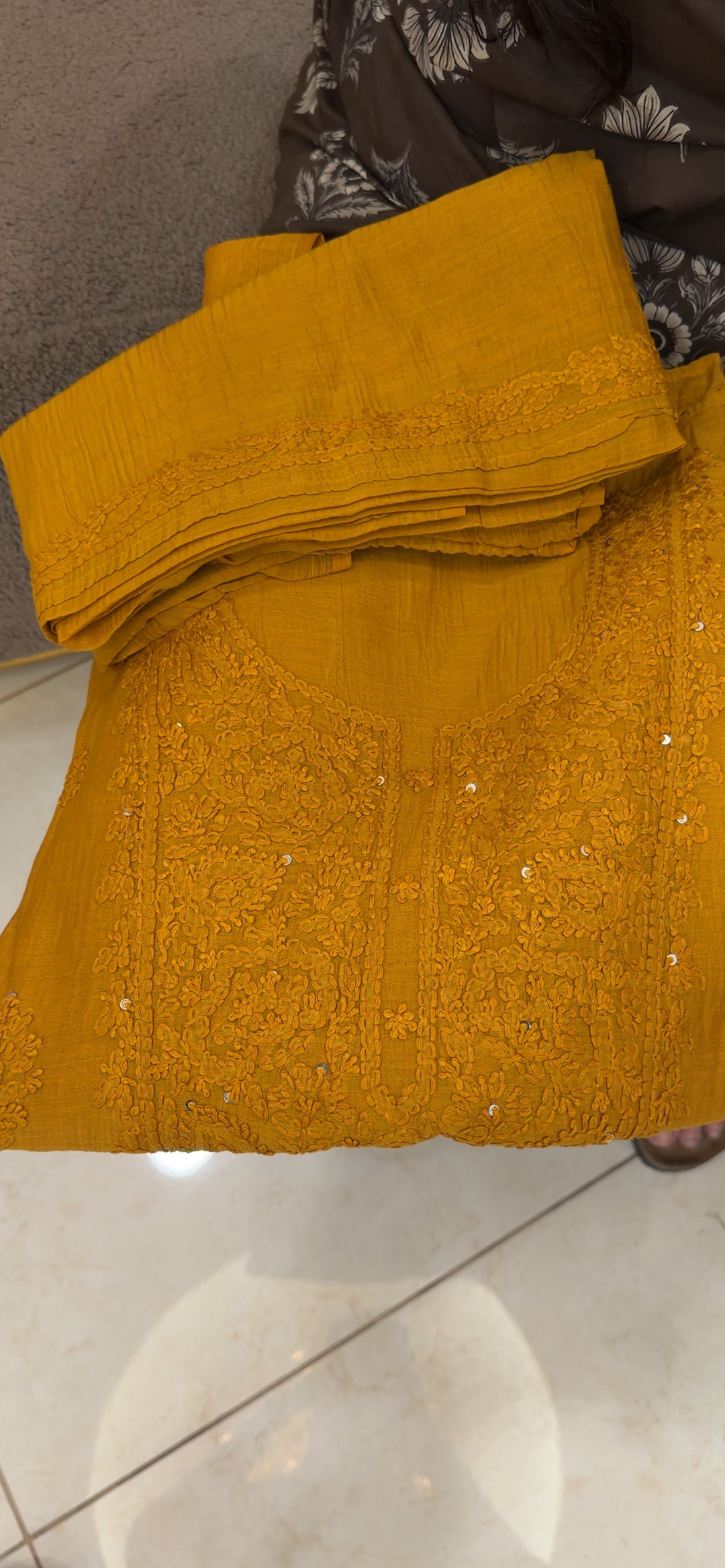 LUCKNOWI CHIKANKARI UNSTITCHED SALWAR SUITS - NUWA - 1396
